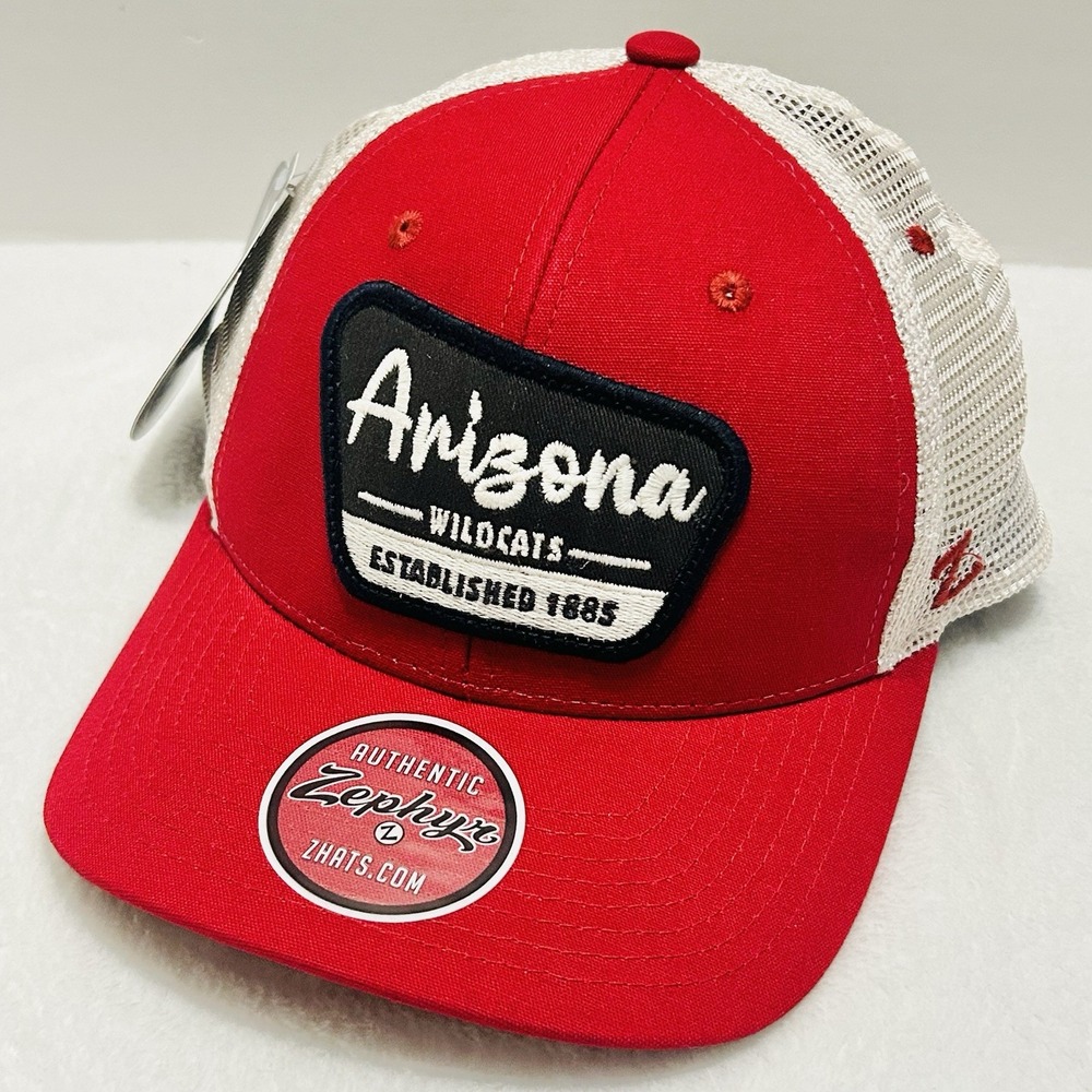 Zephyr Arizona Wildcats Canvas State Park Hat‎ Cap Adjustable Snap Red NCAA